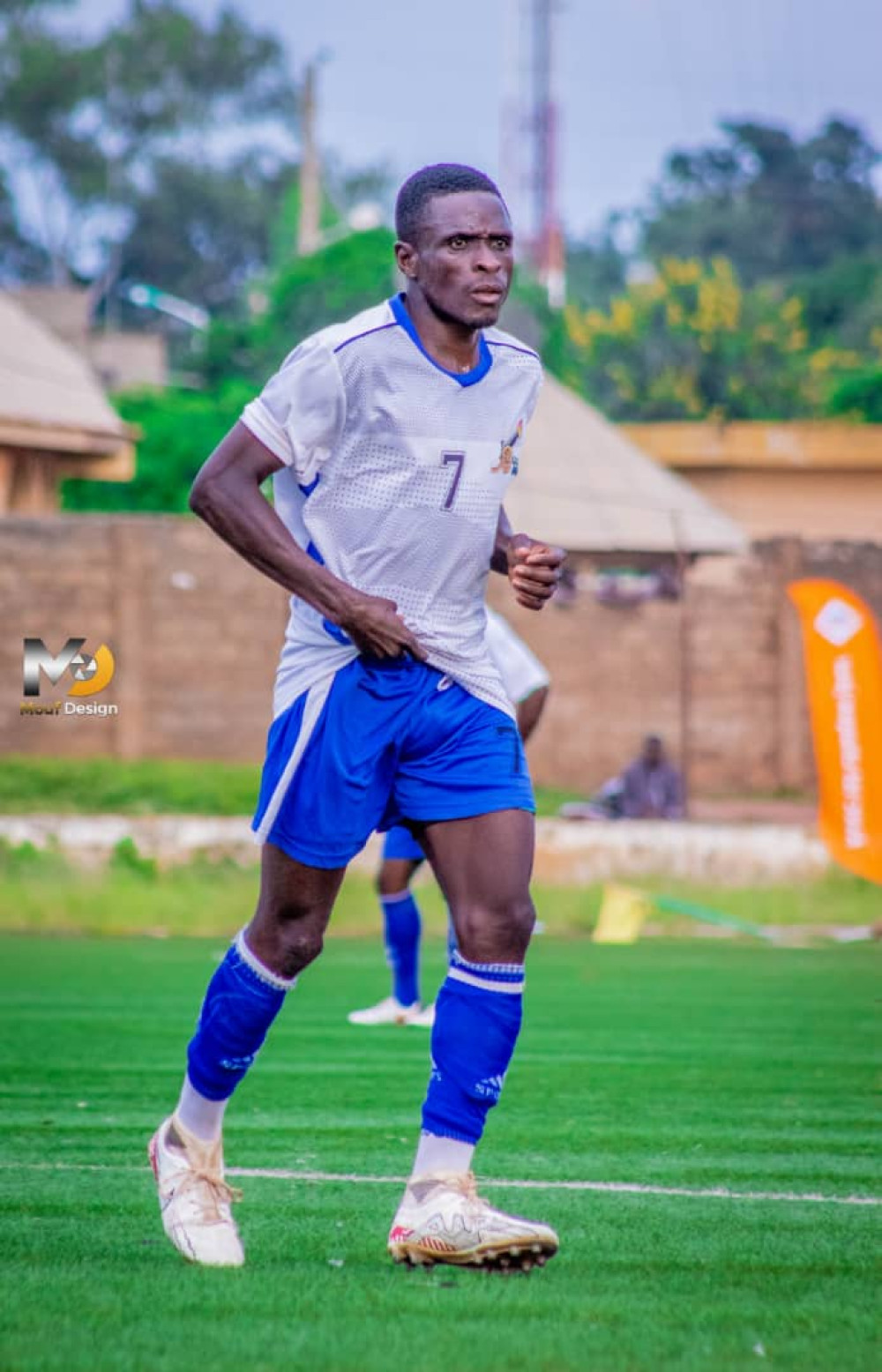 Coupe de l’Indépendance 2025  à Djougou, Adamou Ganiou dit Falcao maintient Partago en vie dans le tournoi.
