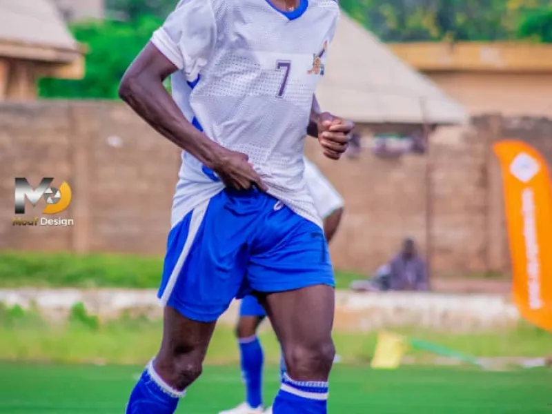 Coupe de l’Indépendance 2025  à Djougou, Adamou Ganiou dit Falcao maintient Partago en vie dans le tournoi.