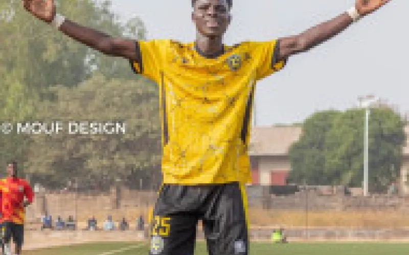 Fierté du Club, Issa Abdoul Hakim Ismaël, le plus jeune du groupe et déjà le meilleur buteur de son équipe