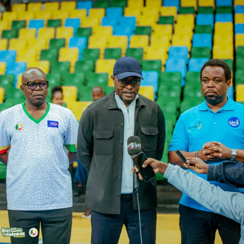CAN Handball, le ministre des sports  Benoît Dato apporte le soutien de l’État aux Guépards