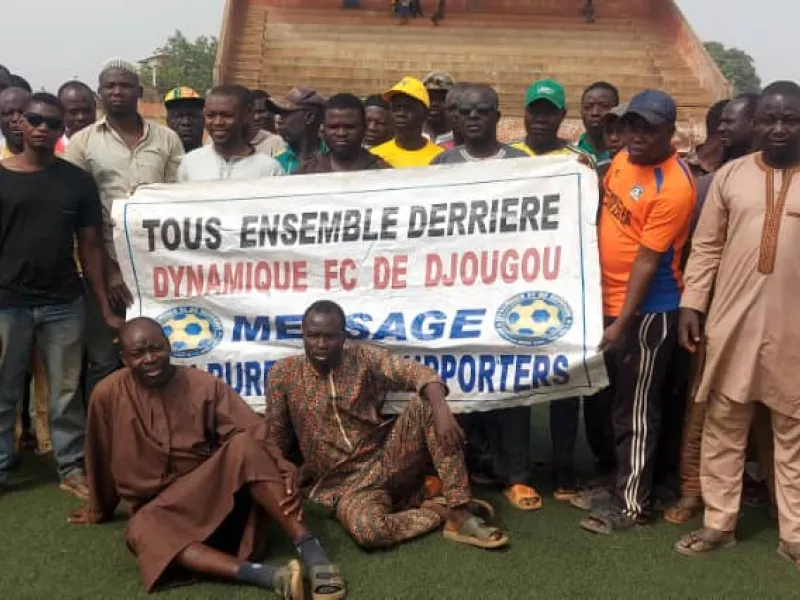 Dynamique FC de Djougou: Les supporters dénoncent la déstabilisation du club et apportent leur soutien total au nouveau président Karim BONI BIAOU