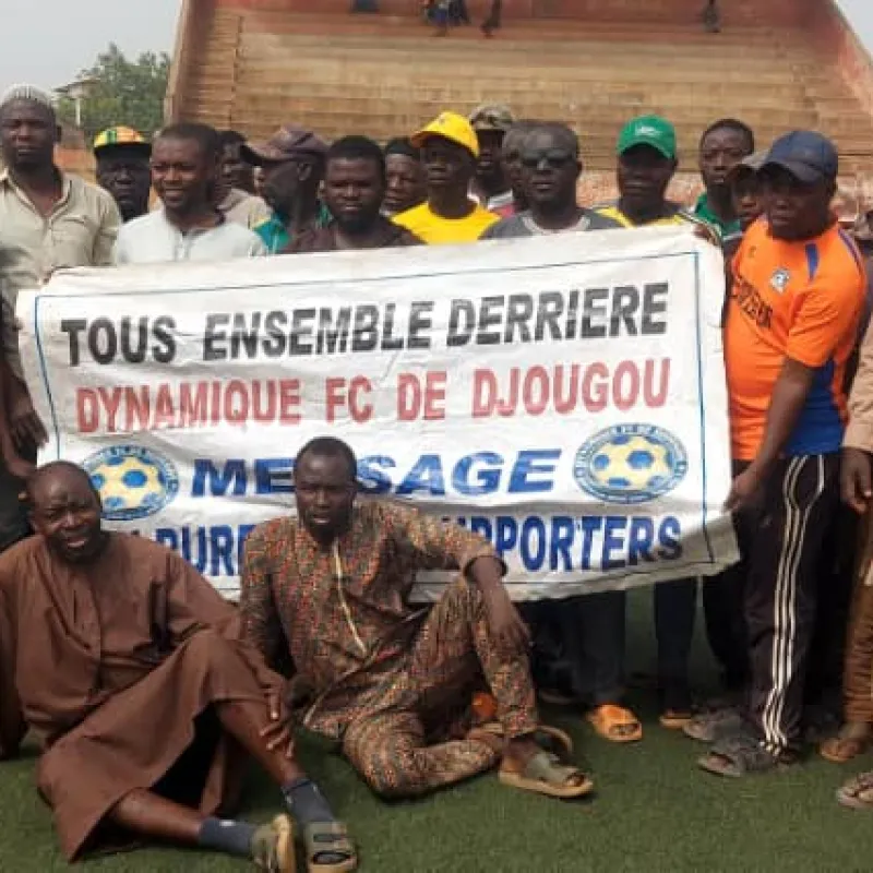 Dynamique FC de Djougou: Les supporters dénoncent la déstabilisation du club et apportent leur soutien total au nouveau président Karim BONI BIAOU
