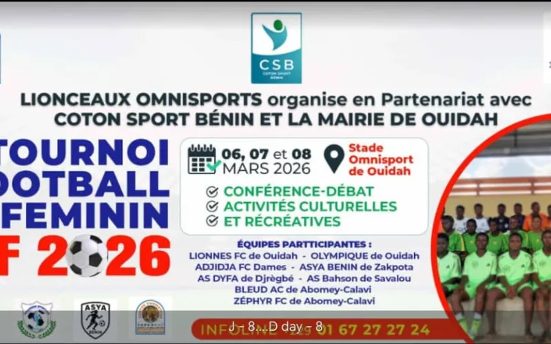 JIF OUIDAH 2026, le football féminin à l’honneur à Ouidah