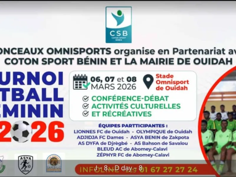 JIF OUIDAH 2026, le football féminin à l’honneur à Ouidah