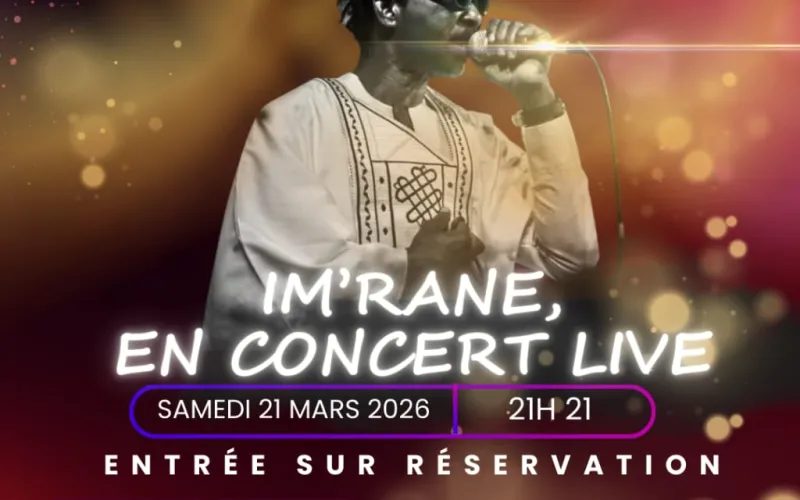 La légende de la musique béninoise, Imrane, sera en concert live à Djougou le 21 Mars 2026 à Divinart Palace